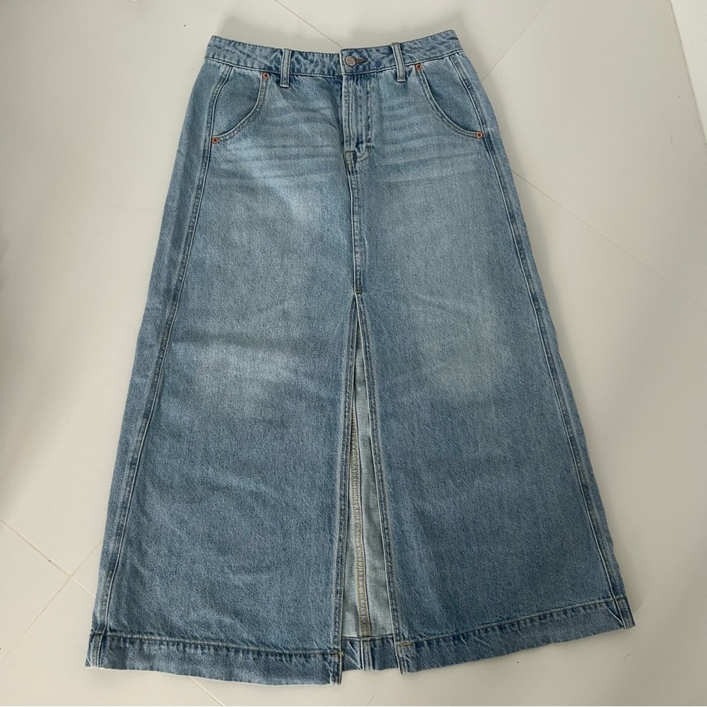 Frye Denim Maxi Skirt